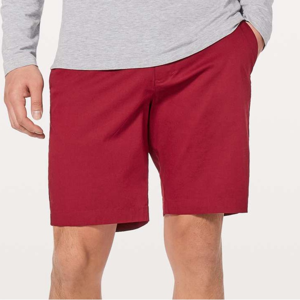 Lululemon Commission Short Slim Chino Men’s 34W Oxblood Red Activewear Golf